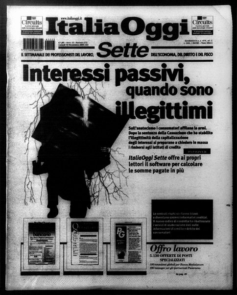 Italia oggi : quotidiano di economia finanza e politica